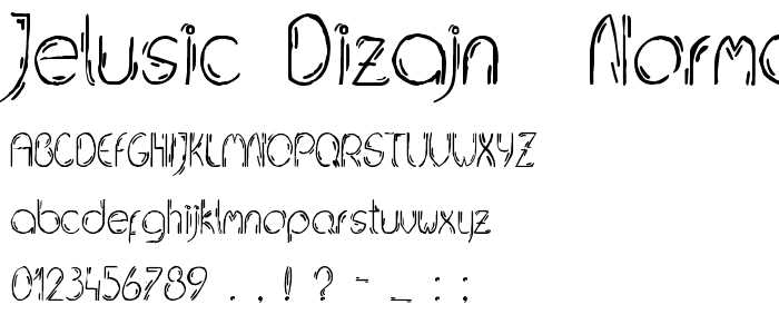 Jelusic Dizajn  Normal font